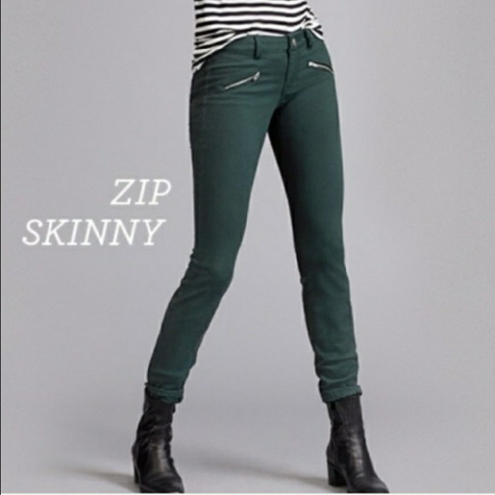Cabi Hunter Green Skinny Jeans